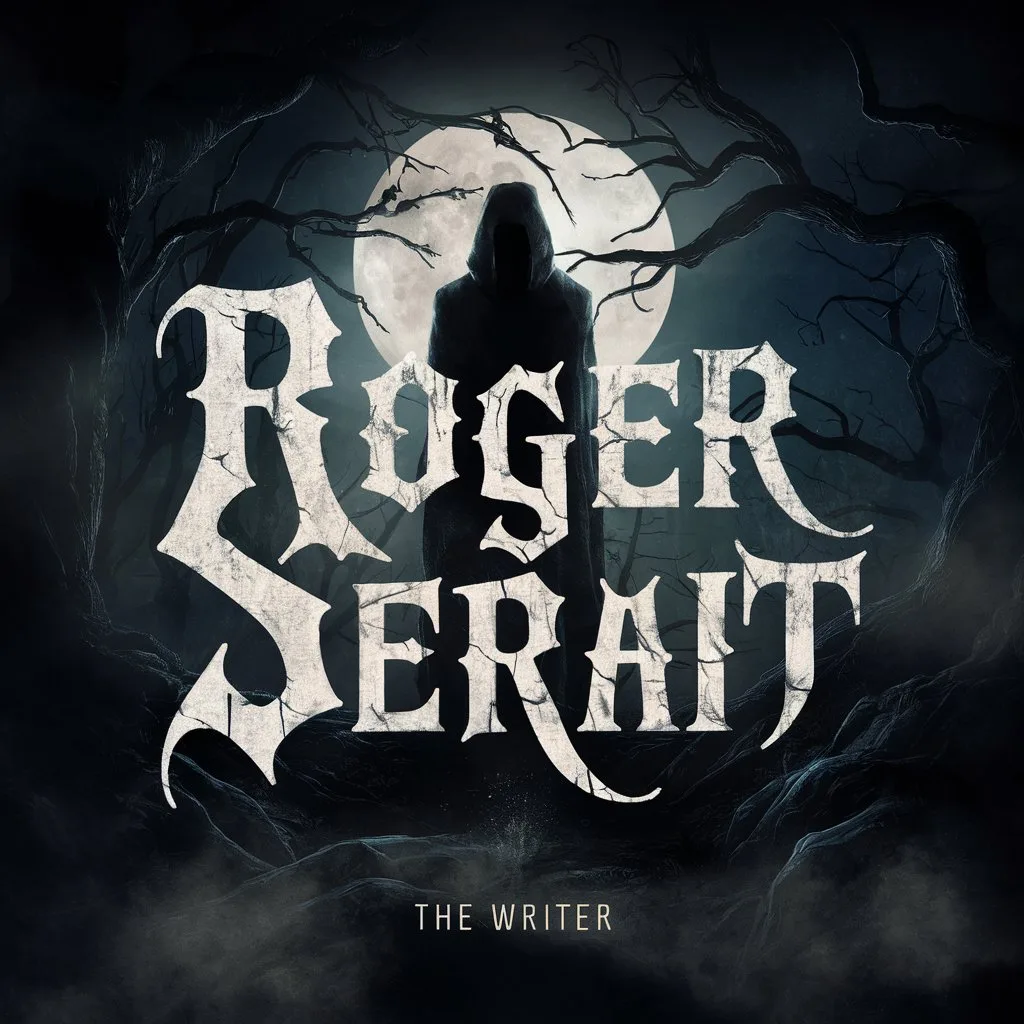 Logotipo oficial de fantasia sombria do autor Roger Serait.