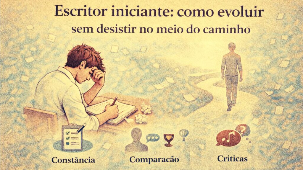 Escritor Iniciante: Como Evoluir Sem Desistir no Meio do Caminho