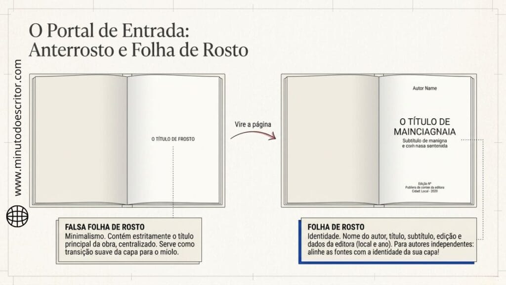 A imagem mostra em forma de desenho o elemnto pré-textual folha de rosto